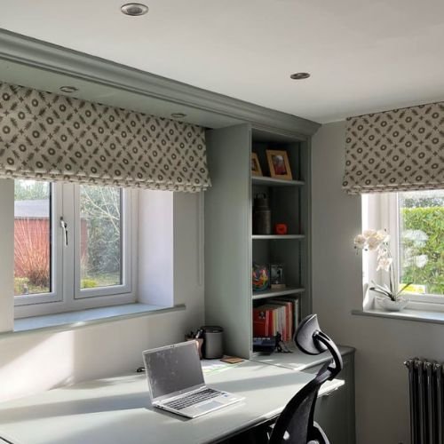 Home Office Roman Blinds Dubai