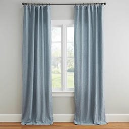 Blue Linen Curtains Dubai