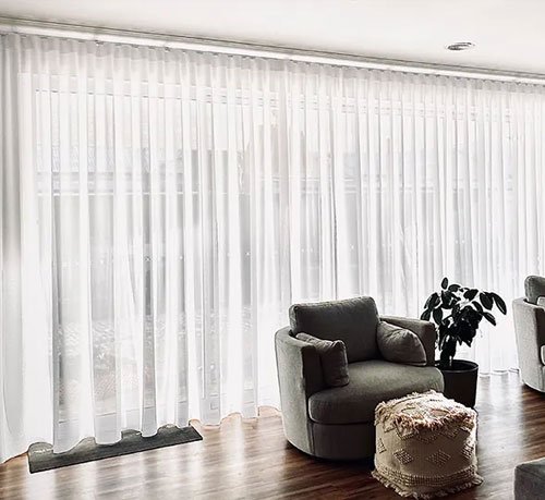 Motorized Sheer Curtains Dubai