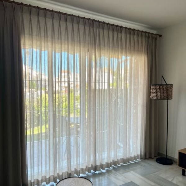 Grey Pinch Pleat Dubai