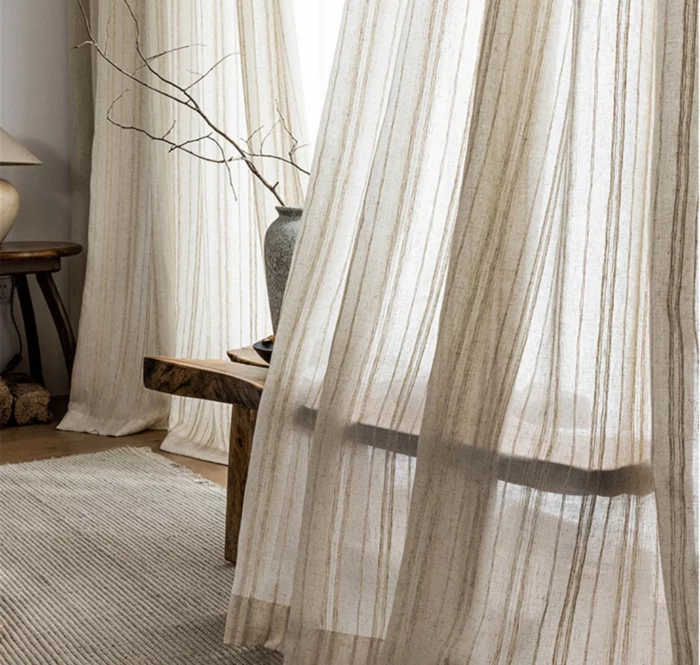Striped Sheer Curtains Dubai